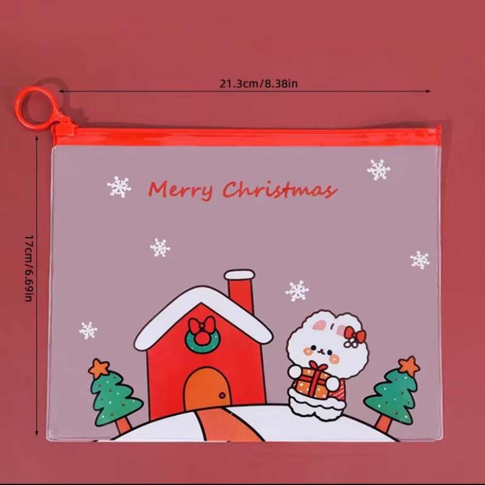 Cute Kawaii Christmas Waterproof File Folders - 2 pieces - Picture 8 of 9